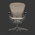Modern Office Chair With Mesh Backrest Seat Dark Gray Armrests And Silver Metal Base Wheels