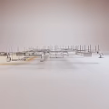 Modern Ceiling Structure With Metal Frame Supports And Beams For Construction Design