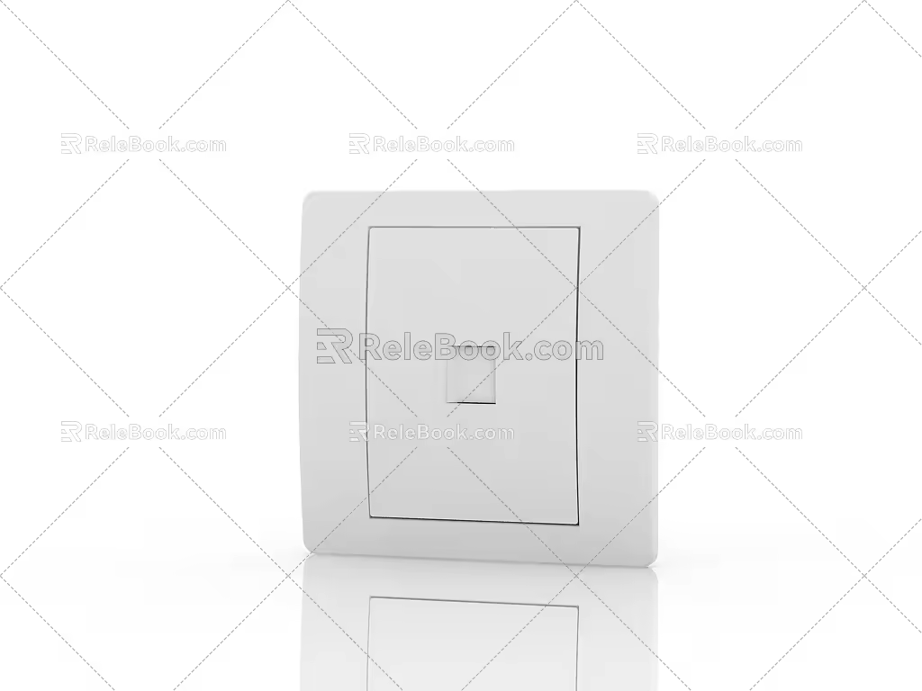 Modern telephone socket 3d model