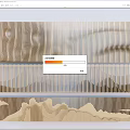 Modern Room Divider With Striped Patterns And Layered Geometric Design