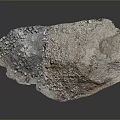 Ore Specimen Display Equipment With Textured Surface And Metallic Particles