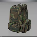 Tactical Camouflage Backpack With Multiple Pockets And Adjustable Straps For Outdoor Activities