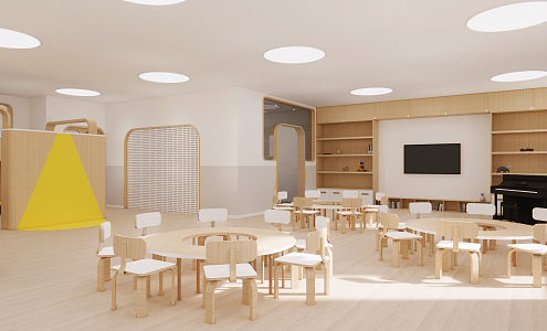 Nordic Kindergarten Classroom 3d model