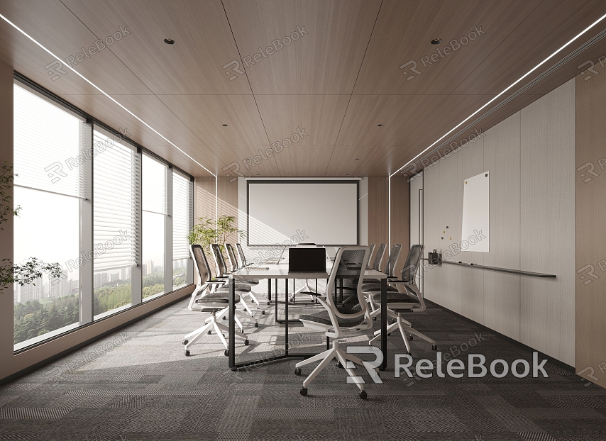 Modern Meeting Room Meeting Table and Chair model