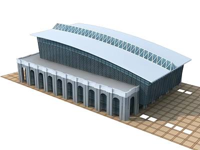 Modern Commercial Building Commercial 3d model