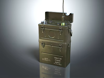 Vibrating Metal Doorbell With Latches Antenna And Japanese Made Sturdy Build 3d model