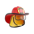 Modern Fire Hat Cartoon Fire Hat 3d model