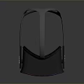 Black VR Headset With Colorful Gradient Lens And Area Brand For Virtual Reality Experience
