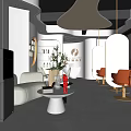 Stylish Hair And Beauty Salon Interior Design With Styling Chairs Mirrors And Ambient Lighting