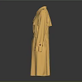 Stylish Yellow Double Breasted Belted Long Trench Coat Fashion Design