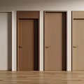 Stylish Hinged Doors In Various Colors For Modern Interior With Wooden Floor