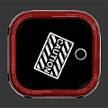Red Barrel Featuring Danger Sign Radiation Symbol And Silver Metal Bands