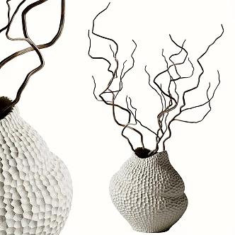 Quiet Wind Vase Potted Plant 3d model