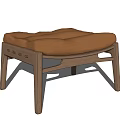Modern Stool Low Stool 3d model