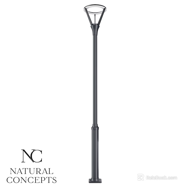 Modern Outdoor Light With Sleek Metal Pole For Garden Exterior Lighting 3d model 