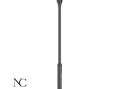 Modern Outdoor Light With Sleek Metal Pole For Garden Exterior Lighting 3d model