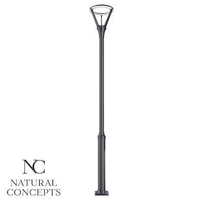 Modern Outdoor Light With Sleek Metal Pole For Garden Exterior Lighting 3d model