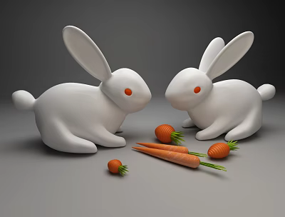 The Modern Rabbit 3d model