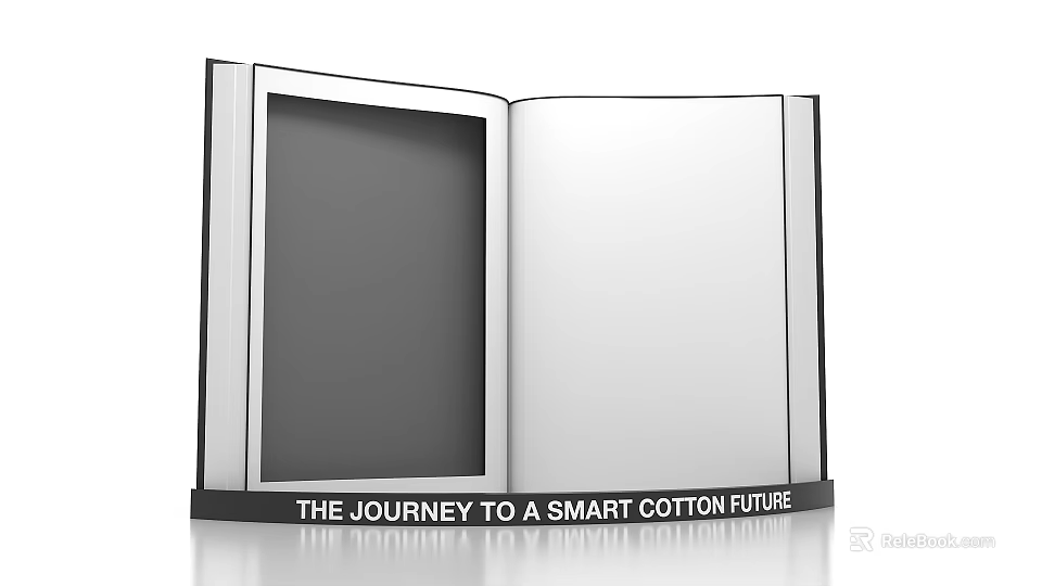 Smart Cotton Future Journey Themed Photo Spot With Open Display And Modern Design 3d model 