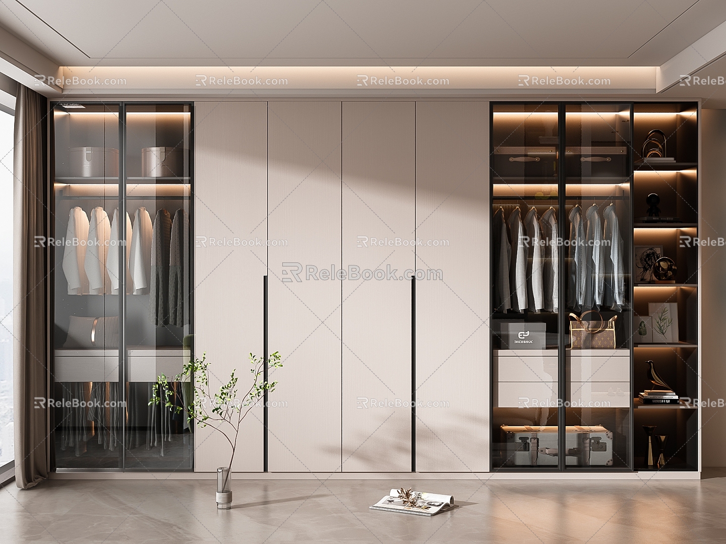 Modern wardrobe 3d model