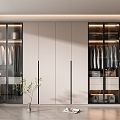 Modern wardrobe 3d model