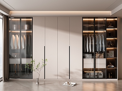 Modern wardrobe 3d model