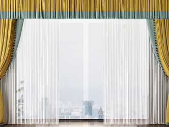 Modern Curtains 3d model