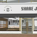 Share Jido Pastry Shop Storefront With Glass Windows Wooden Display Cases And Signage