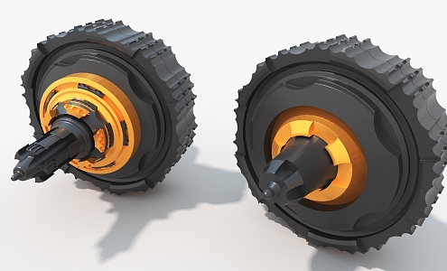 engine rotor future machinery cypunk cylinder hard surface high-tech industrial parts 3d model