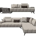 Modern Combination Sofa Multiplayer Sofa 3d model