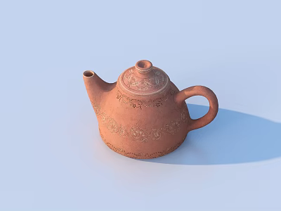 Pottery Pot Coil Pot Clay Pot Porcelain Clay Ware 3d model