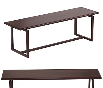 bed end stool 3d model