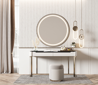 Light Luxury Dressing Table 3d model