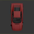 Red Ferrari Sports Car Featuring Classic Design Sleek Body And Black Wheels