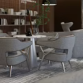Modern reception area 3d model