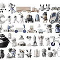 Various Cute Dolls With Robot Animal And Vehicle Shapes For Children Playtime