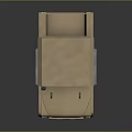 Beige Military Vehicle With Canvas Top And Rugged Off Road Design