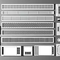 Various Types and Designs of Air Conditioner Vents with Grille and Panel Styles