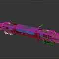 train light rail subway high-speed rail EMU modern train high-speed train high-speed locomotive EMU 3d model