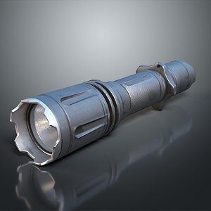 Flashlight flashlight military flashlight lighting tools tactical flashlight charging flashlight 3d model