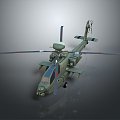 Modern Helicopter Gunship Helicopter Aircraft Gunship Combat Helicopter 3d model