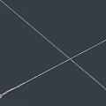 Crossed Metallic Wires With Loop End On Dark Background In Minimalist Design