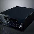 Yamaha Black Digital AV Receiver With Control Knobs And Display Screen