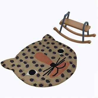 Children's Carpet Modern Shape Carpet 3d model