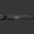 Modern Tactical Pistol With Black Slide Tan Grip And Sleek Barrel Design