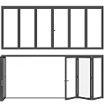 modern folding door 3d model