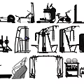 Home Gym Sports Equipment Including Treadmill Dumbbells Exercise Bike And Weight Bench