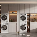 Modern Bathroom Cabinet Design With Wooden Frame Storage Drawers And White Countertop