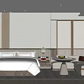 Hotel Guest Room With Large Bed White Bedding Sofa Area And Wooden Accents
