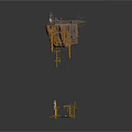 Offshore Oil Drilling Platform Structure With Equipment And Support Components